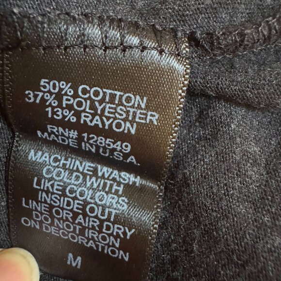 Aviator Nation Bolt & Logo Fade Boyfriend Tee Dark Grey Pink Purple M NWOT - Picture 7 of 7